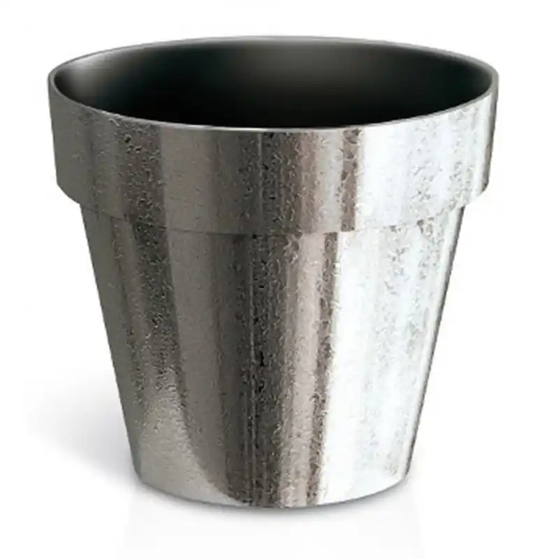 PROSPERPLAST CUBE CHROME SILVER Übertopf 0,6 L silber DGC110SF Mega-Angebot