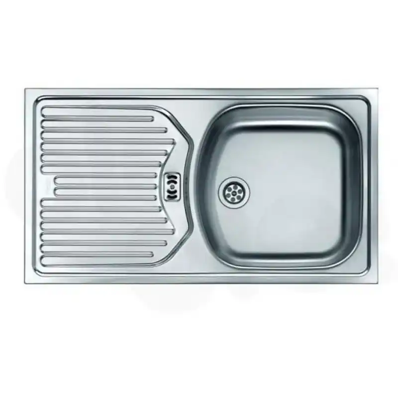Garantierte Lieferung Franke Eurostar ETL 614 6/4", 780x435 mm Edelstahlspüle Linen Struktur 101.0057.99