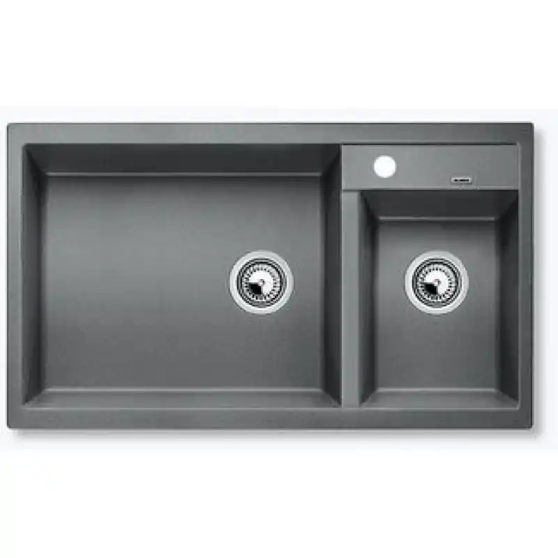 Neu Im Sortiment BLANCO Metra 9 Granitspüle Silgranit alumetallic 513268