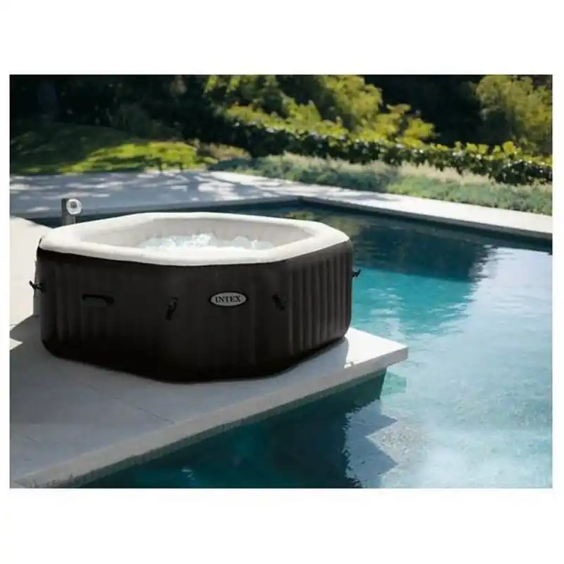 Letzte Chance INTEX Jet Bubble Spa Deluxe Octagon Whirlpool salzwassersystem,für 6 personen 28456