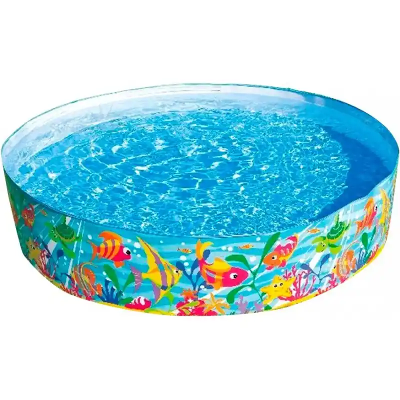 INTEX Quick Snap-Pool Kinderbecken Fische 183 x 38 cm 56452NP Begrenztes Angebot