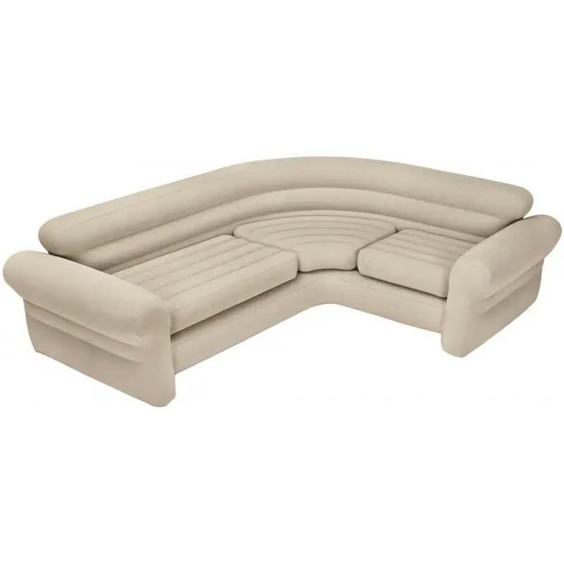 Versand Am Gleichen Tag INTEX CORNER SOFA Ecksofa Eckbank Lounge 257 x 203 x 76 cm, beige 68575NP