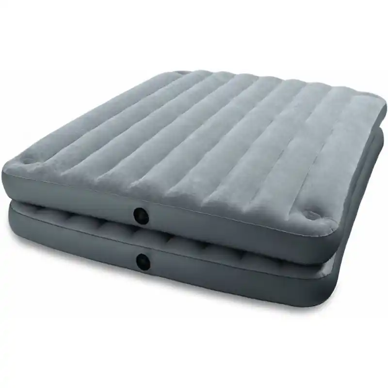 Rabatt INTEX Luftbett Queen 2-in-1 203 x 152 x 46 cm, silbergrau 67744
