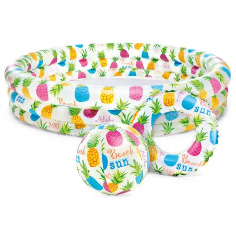 INTEX PINEAPPLE SPLASH Planschbecken 132 × 28 cm 59469NP Abverkauf