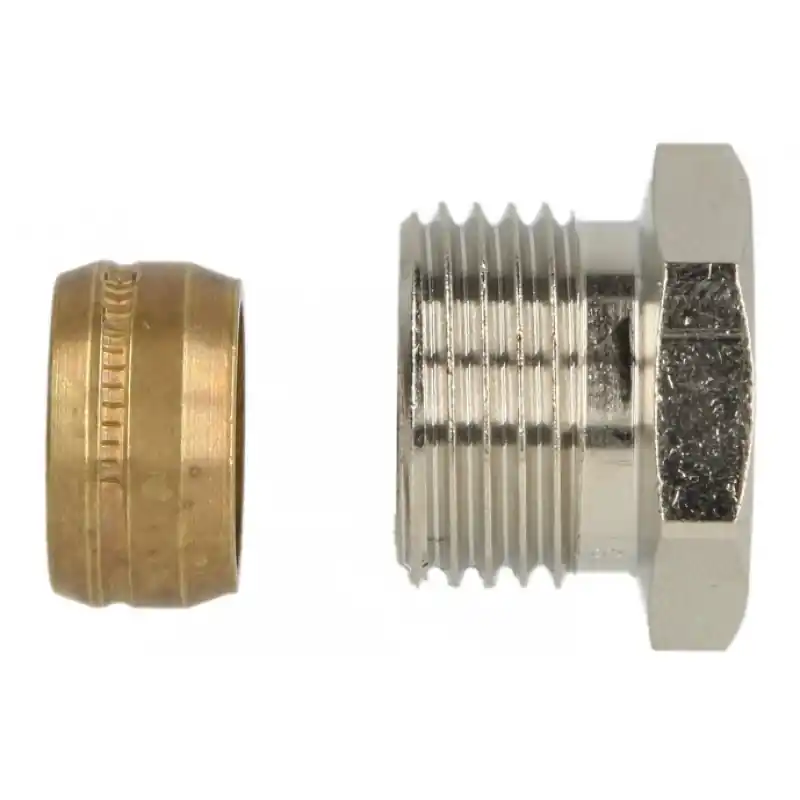 HEIMEIER Klemmverschraubung 15x1/2 ", Innengewinde Rp 3/8, 2201-15.351 Markenprodukt