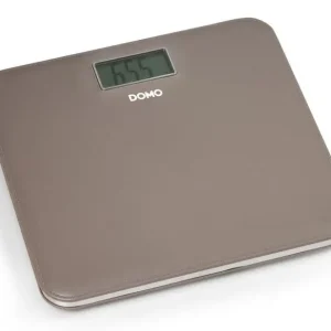 Sonderaktion DOMO Personenwaage Leatherlook hell braun DO9160W