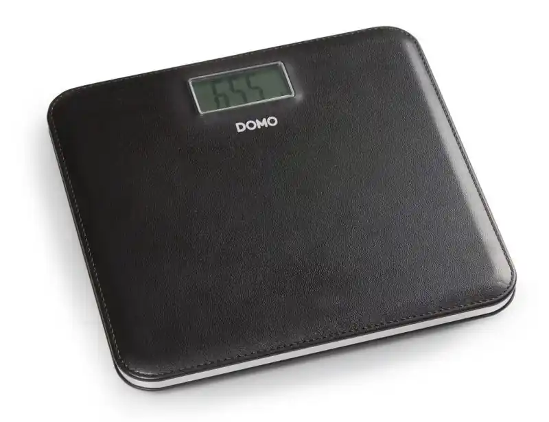 DOMO Personenwaage Leatherlook schwarz DO9161W Markenware