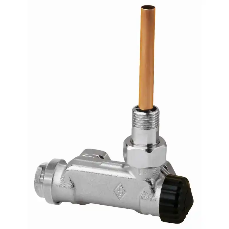 HEIMEIER E-Z Ventil DN 15 (1/2") mit Tauchrohr Zweirohr, Eckform DN 15 (1/2") 3879-02.000 Top-Seller