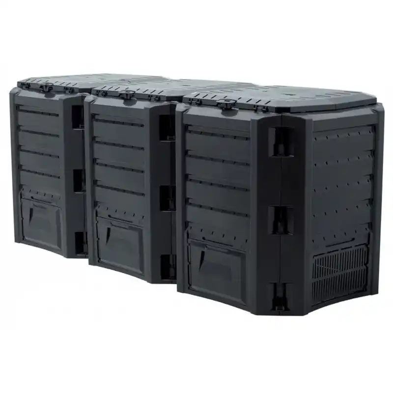 Finale Aktion Prosperplast MODULE COMPOGREEN Gartenkomposter 1200l, schwarz IKSM1200C-S411