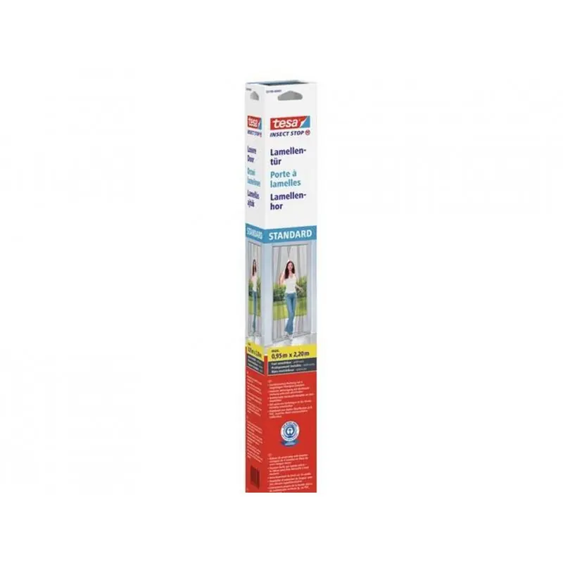 Rabatt TESA Insect Stop Fliegengitter Lamellentür Standard weiß 0,95 x 2,2m 55198
