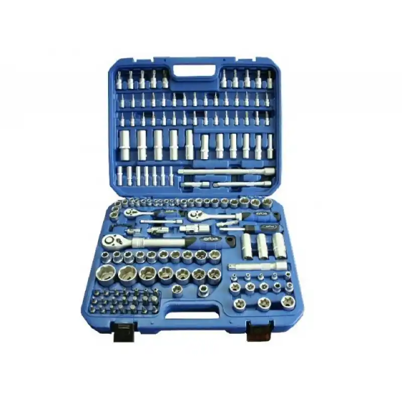Highlight ERBA Steckschlüsselsatz 155 Tlg. 1/4" - 3/8" - 1/2" CRV Stahl 03149