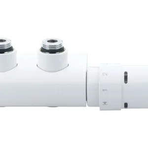 Sonderaktion Danfoss Design-Armatur VHX-D Eckventil RTX weiß 013G4381