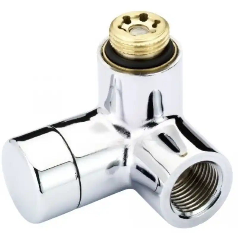 Versand Am Gleichen Tag Danfoss Designverschraubung RLV-X für Badheizkörper R 1/2 Winkeleck chrom 013G4033