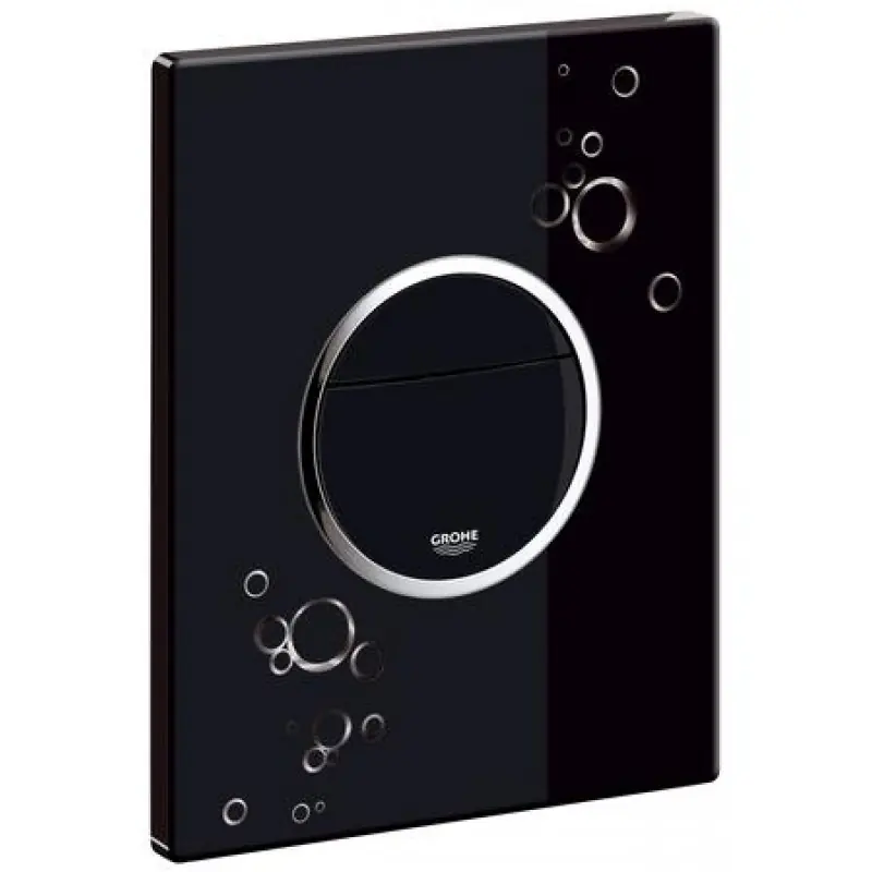 Neue Ware GROHE Nova Cosmopolitan Abdeckplatte Schwarz / Chrom 38847KI0