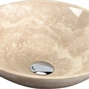 Preiswert SAPHO BLOK 2401-01 Waschbecken aus Naturstein , 40 cm beige