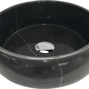 Super-Preis SAPHO BLOK 2401-12 Waschbecken aus Naturstein, schwarz-blau glänzend