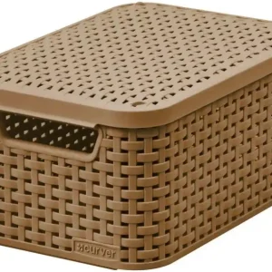 Kracherpreis CURVER STYLE S Aufbewahrungsbox mit Deckel 29,1 x 19,8 x 14,2 cm mocha 03617-213