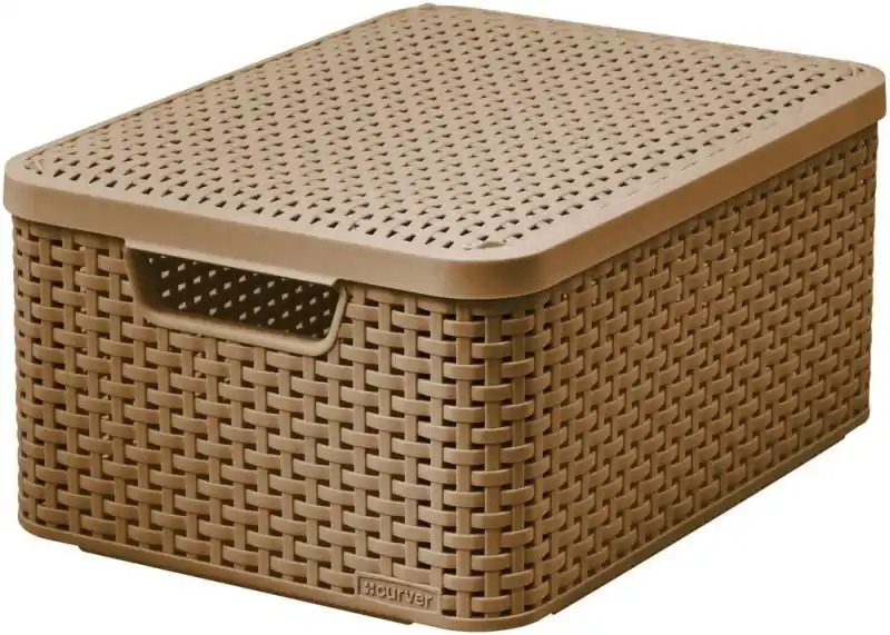 CURVER STYLE M Aufbewahrungsbox mit Deckel 39,3 x 29,3 x 18,7 cm mocha 03618-213 Nur Heute