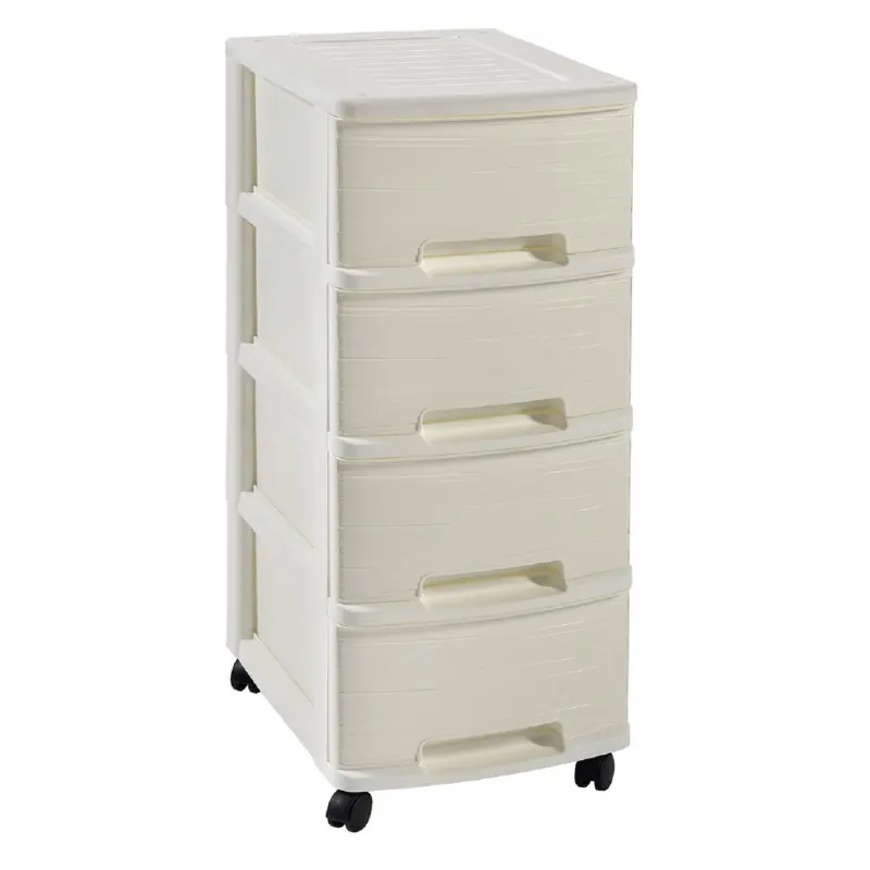 CURVER MY STYLE Schubladenturm Kommode 26,4 x 67,5 x 35,1 cm, creme 00747-885 Nur Heute