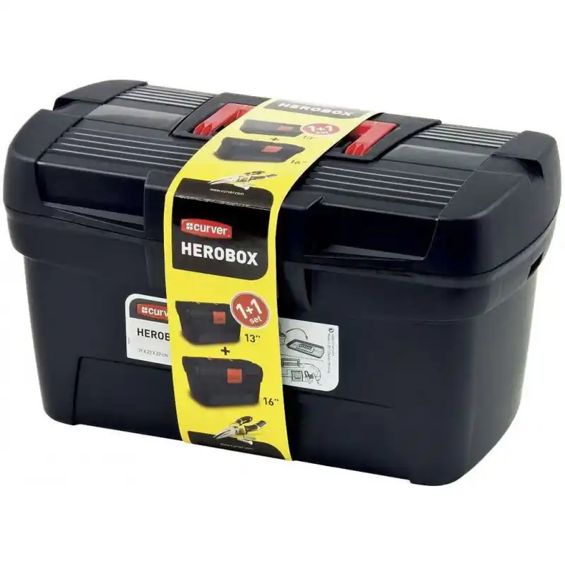 CURVER HEROBOX 16"+13" Werkzeugkoffer 02897-888 Neu