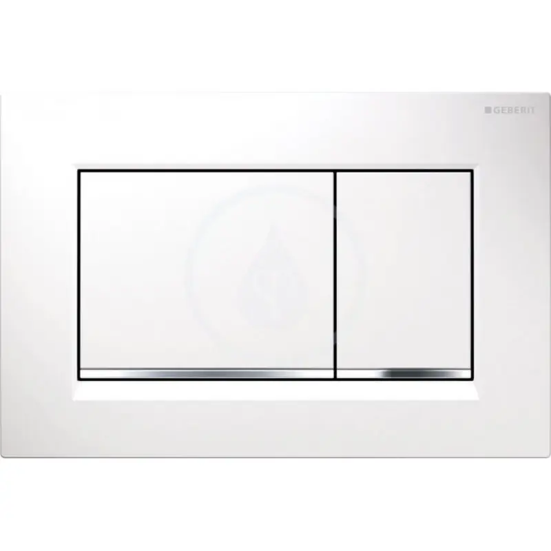 Knallerangebot Geberit Sigma30 Betätigungsplatte, für 2-Mengen-Spülung, weiß/glanzchrom/weiß 115.883.KJ.1
