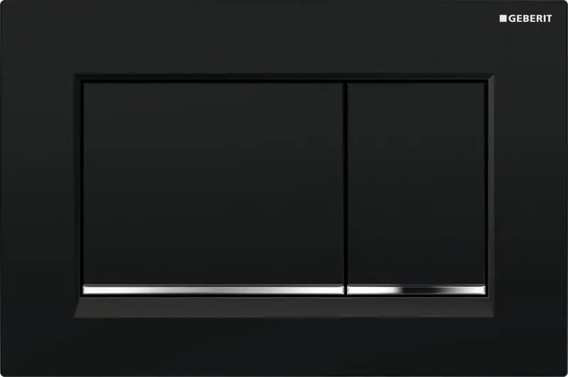 Top-Angebot Geberit Sigma30 Betätigungsplatte für 2-Mengen-Spülung schwarz/chrom 115.883.KM.1