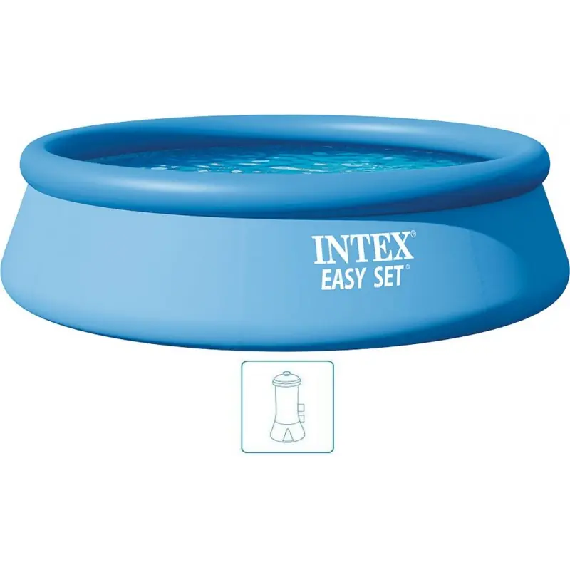 INTEX Easy Set Pool Schwimmbecken 396 x 84 cm mit 220–240-V-Filteranlage 28142NP Knallerangebot