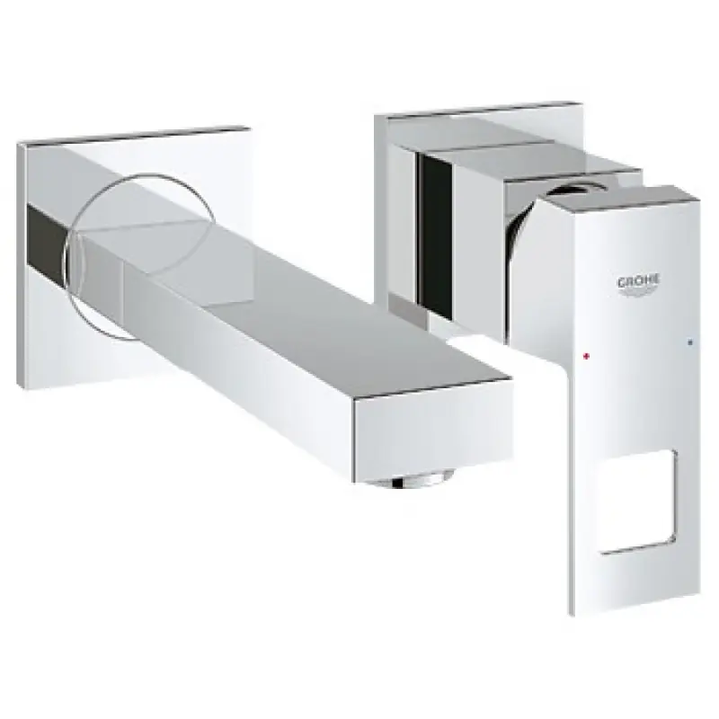 Grohe Eurocube 2-Loch-Waschtischbatterie, für Wandmontage Ausladung 171 mm 19895000 Direkt Vom Hersteller