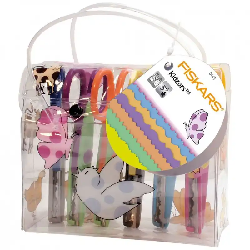Fiskars Kidzors Kinder-Dekorscheren 6 Stücke 1003730 Abverkauf