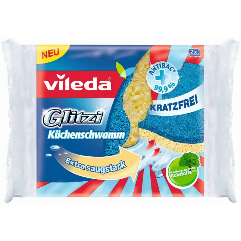 VILEDA Glitzi Universal Viskoseschwamm 2 St. 144789 Aktuell