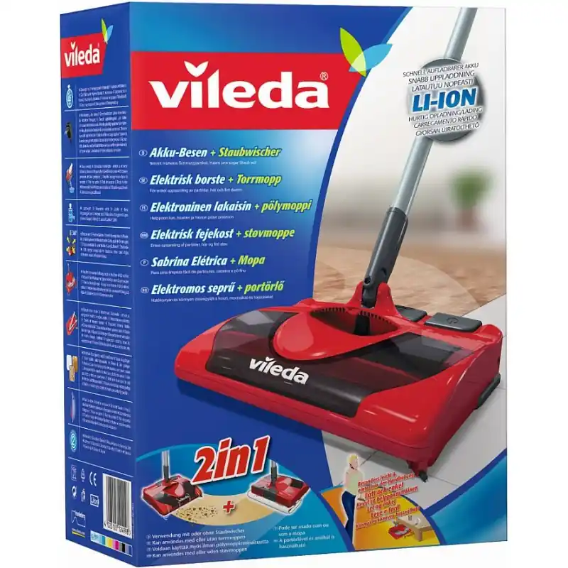 VILEDA E-sweeper Akku-Besen + Staubwischer 143603 Top-Seller