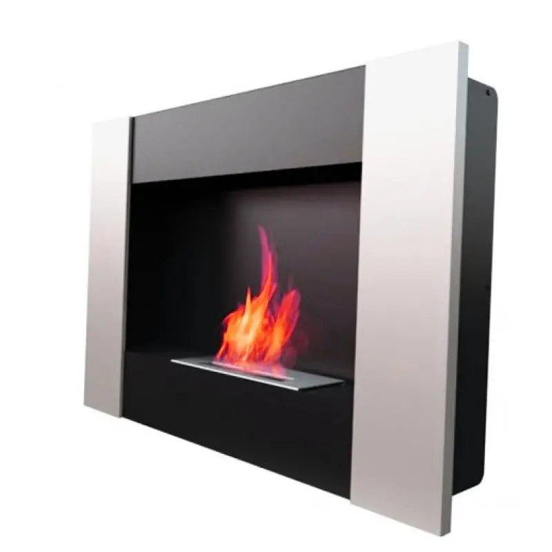 KRATKI Biokamin BRAVO 2 silber satin TÜV Sonderaktion