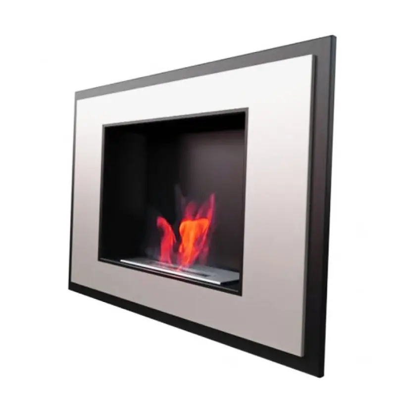 Abverkauf KRATKI Biokamin ALPHA Silber satin TÜV