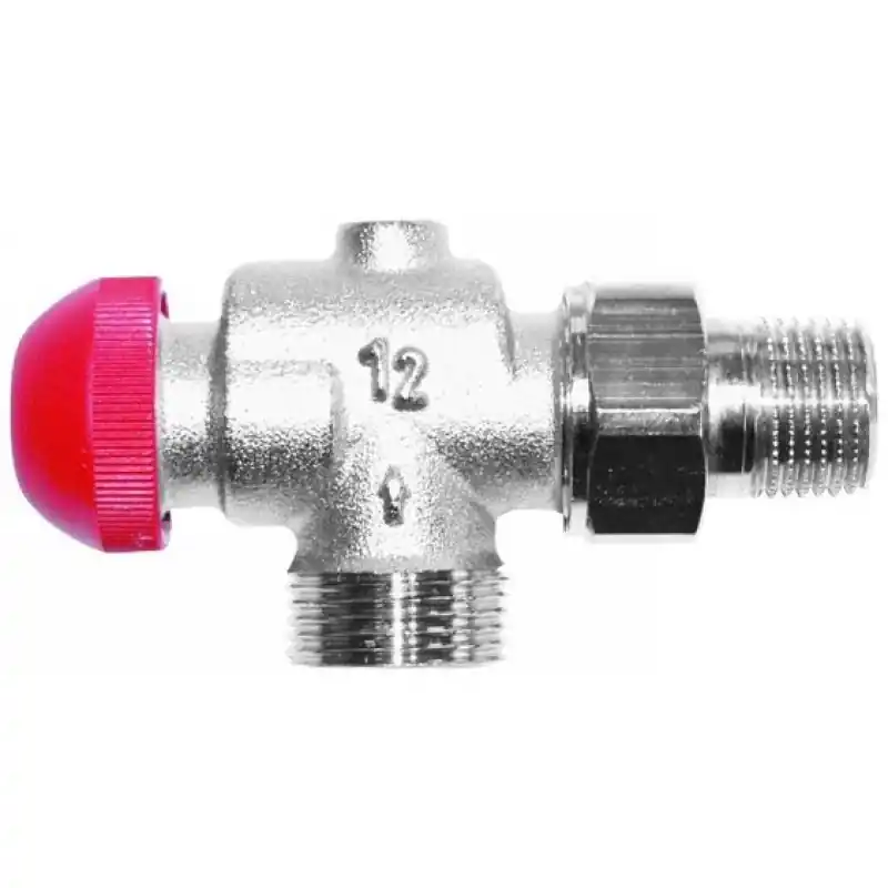 Neue Ware HERZ TS-90-V-Thermostatventile Eckform spezial 1/2", M 28 x 1,5 rote Blende 1774867
