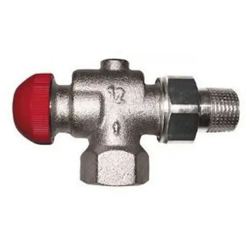 HERZ TS-90-V-Thermostatventil Eckform spezial 1/2", M 28 x 1,5 rote Blende 1772867 Ausverkauf