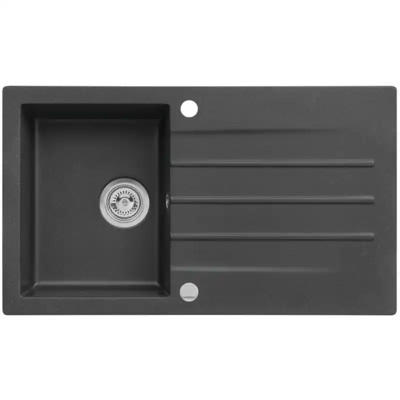 Saisonangebot ALVEUS CORTINA 130 Granitspüle 860 x 500 mm, POP-UP, schwarz