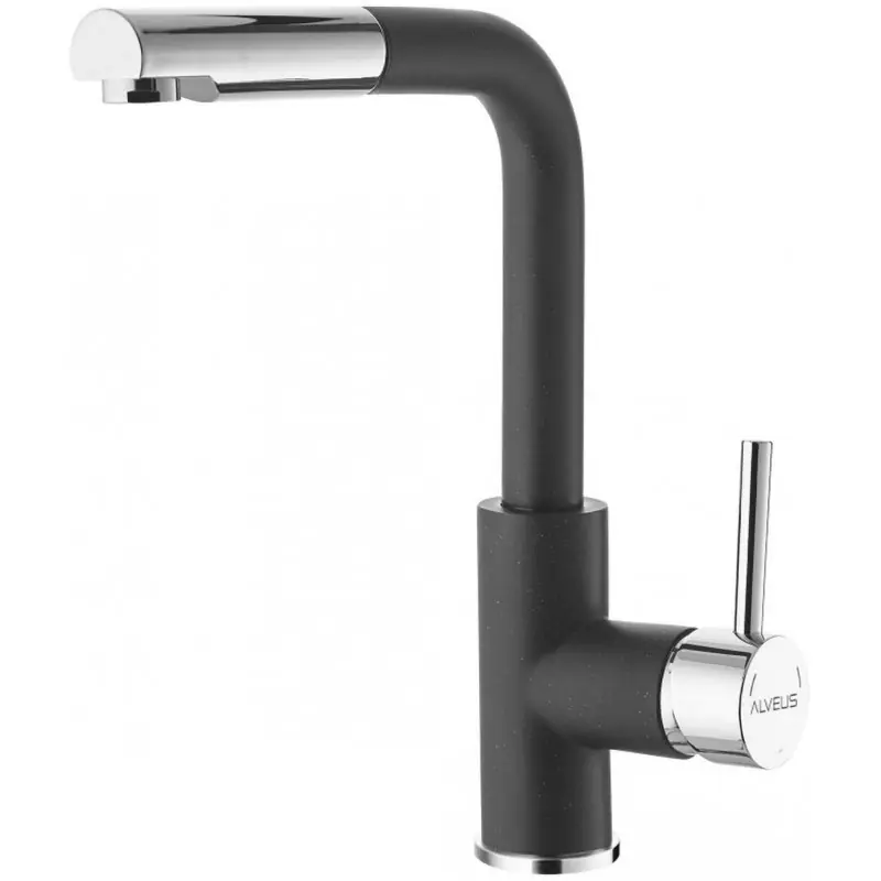 Preiswert ALVEUS SIROS Küchenarmatur, ausziehbar, schwarz 1129048