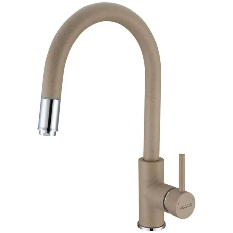 ALVEUS DELOS Küchenarmatur, ausziehbar, beige 55 1129020 Versand Am Gleichen Tag