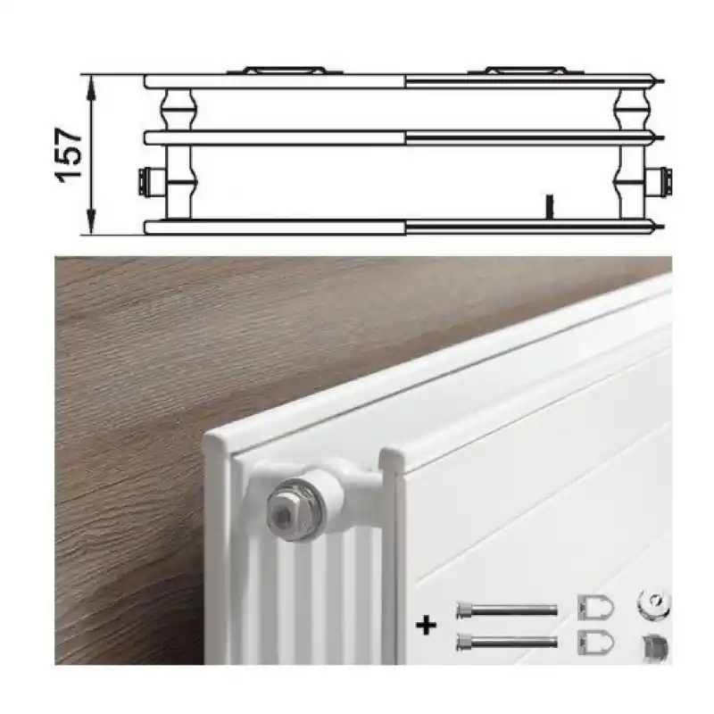 Kermi therm-x2 Line-Kompakthygieneheizkörper Typ 30/305/705 PLK300300701N1K Zertifiziert