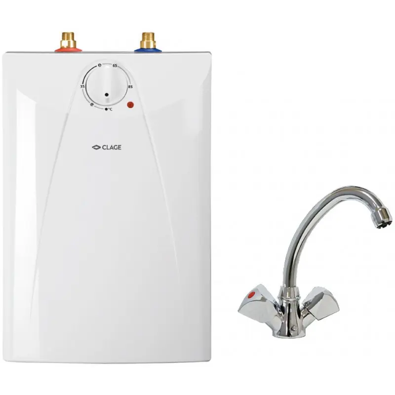 CLAGE S5-U/SNT Kleinspeicher Untertisch 2 kW Warmwasserspeicher 5 l mit Armatur 4100-42055 Sofort Bestellen