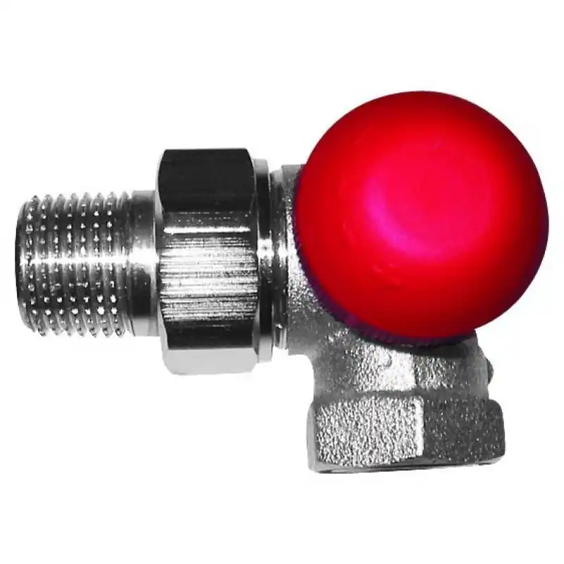 HERZ TS-90-V-Thermostatventil Achsenventil rechts 1/2", M 28 x 1,5 rote Blende 1775967 Bestpreis