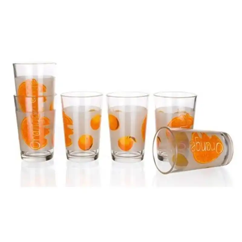 BANQUET ORANGE Trinkgläser 6 St. 230ml 04240105 Preisknaller