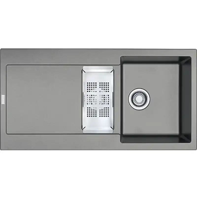 Markenware Franke Maris MRG 651 970 x 500 Fragranit Einbauspüle steingrau 114.0055.819