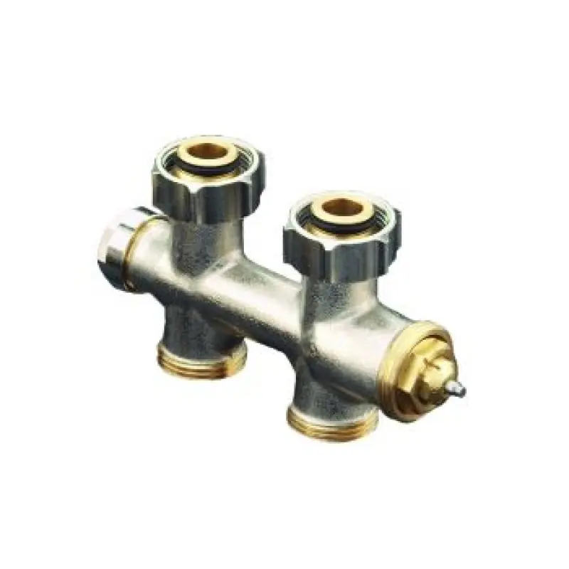 OVENTROP-Anschlussarmatur "Multiblock T" 3/4"ÜM x 3/4"AG, 2-Rohr, Messing, Dg Ausverkauf