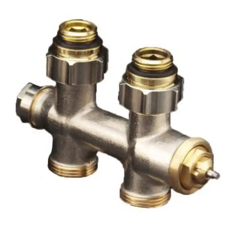 OVENTROP-Anschlussarmatur "Multiblock T" 1/2"AG x 3/4"AG, 2-Rohr, Messing, Dg Begrenztes Angebot