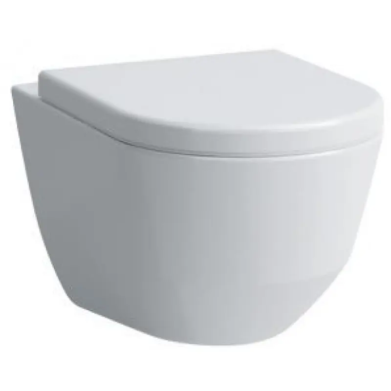 Laufen pro Wand-Tiefspül-WC Compact L 49 B 36 cm, spülrandlos pergamon 8209650490001 Echt