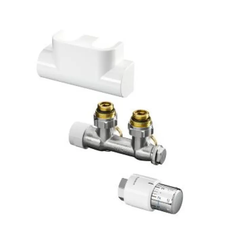 OVENTROP-Anschluss-Set für Badheizkörper "Multiblock T/Uni SH", Eck, verchromt 1184284 Top-Seller