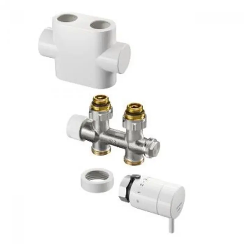 OVENTROP-Anschluss-Set für Badheizkörper "Multiblock T" + "pinox-H" Dg, weiß 1184185 Super-Preis