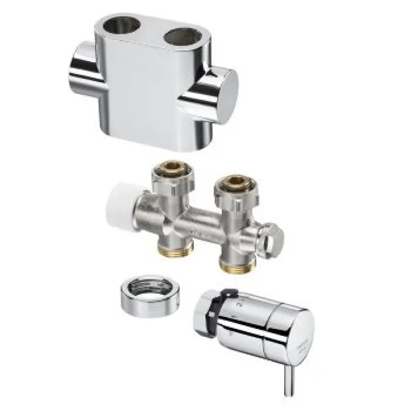 Must-Have OVENTROP-Anschluss-Set für Badheizkörper "Multiblock T" + "pinox H" Dg, chrom 1184285