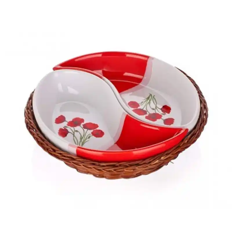 BANQUET 2 Schüssel in den Korb 20,5cm Red Poppy, oval 601720RP0 Solange Der Vorrat Reicht
